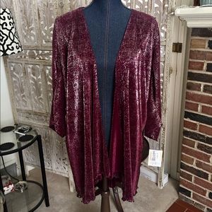 Pretty Pleated Maroon & Silver Elegant Lindsay
